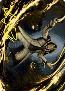 Image for Leonin Lightscribe Art Card (Gold-Stamped Signature) (3) (Art Series: Strixhaven) - Magic: The Gathering