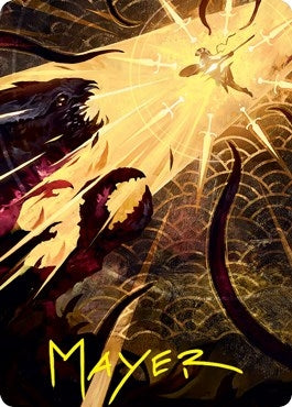 Image for Defiant Strike Art Card (Gold-Stamped Signature) (62) (Art Series: Strixhaven) - Magic: The Gathering
