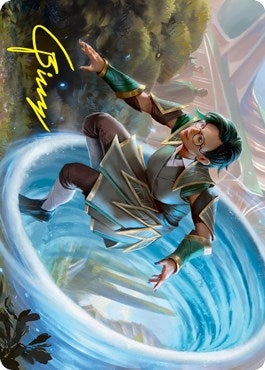 Image for Vortex Runner Art Card (Gold-Stamped Signature) (6) (Art Series: Strixhaven) - Magic: The Gathering