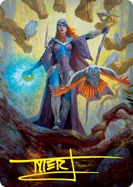 Image for Kasmina, Enigma Sage Art Card (Gold-Stamped Signature) (29) (Art Series: Strixhaven) - Magic: The Gathering
