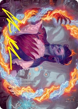 Image for Rootha, Mercurial Artist Art Card (Gold-Stamped Signature) (38) (Art Series: Strixhaven) - Magic: The Gathering