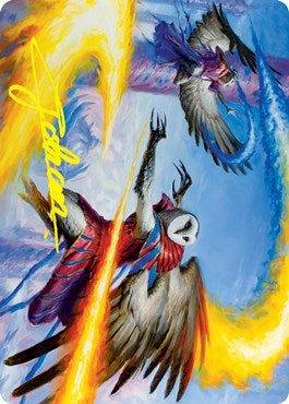 Image for Teach by Example Art Card (Gold-Stamped Signature) (43) (Art Series: Strixhaven) - Magic: The Gathering