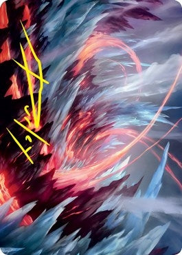 Image for Frostboil Snarl Art Card (Gold-Stamped Signature) (47) (Art Series: Strixhaven) - Magic: The Gathering