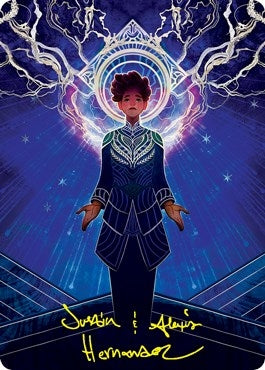 Image for Brainstorm Art Card (Gold-Stamped Signature) (65) (Art Series: Strixhaven) - Magic: The Gathering