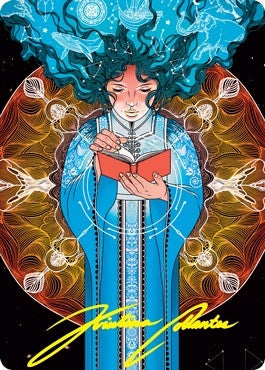 Image for Memory Lapse Art Card (Gold-Stamped Signature) (66) (Art Series: Strixhaven) - Magic: The Gathering