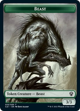 Image for Beast (010) // Fish Double-Sided Token (10 // 3) (Commander 2021) - Magic: The Gathering