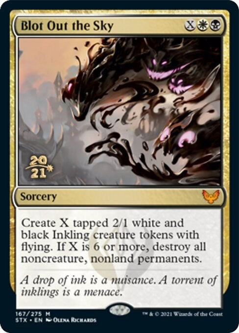 Image for Blot Out the Sky (167) (Prerelease Cards) - Magic: The Gathering