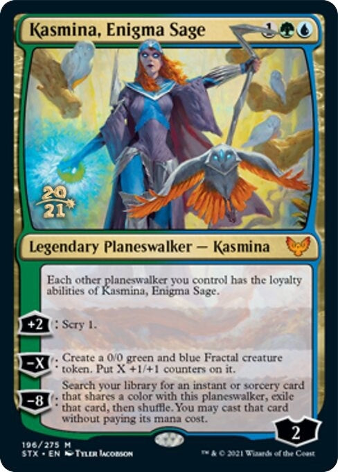 Image for Kasmina, Enigma Sage (196) (Prerelease Cards) - Magic: The Gathering