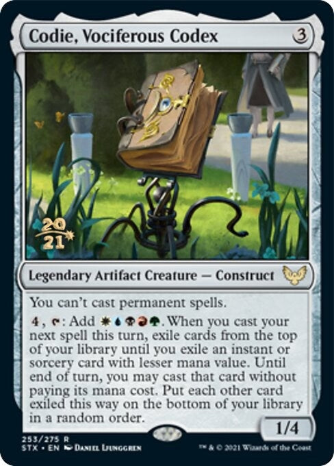 Image for Codie, Vociferous Codex (253) (Prerelease Cards) - Magic: The Gathering