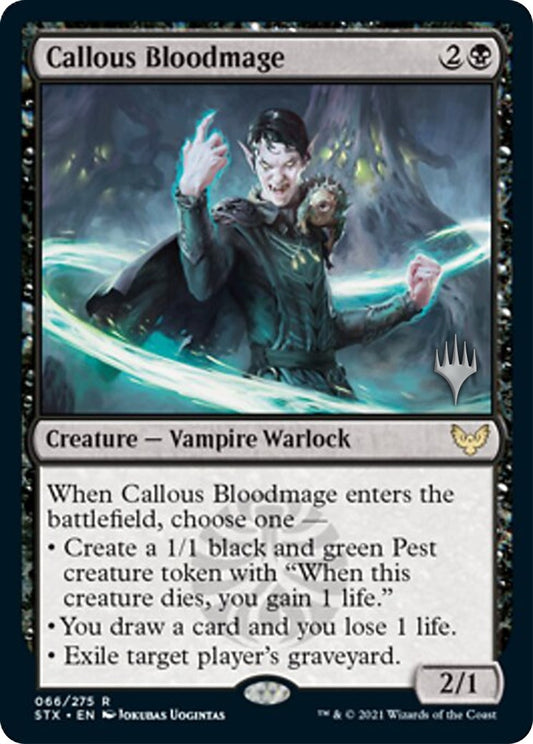 Image for Callous Bloodmage (66) (Promo Pack: Strixhaven) - Magic: The Gathering