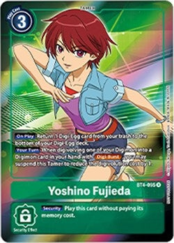 Image for Yoshino Fujieda (Box Topper) (BT4-095 R) (Great Legend) - Digimon Card Game