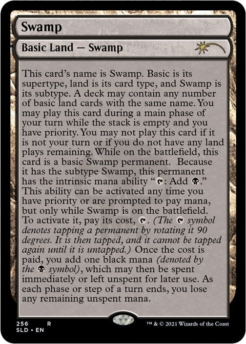 Image for Swamp (256) (Full-Text Lands) (256) (Secret Lair Drop Series) - Magic: The Gathering