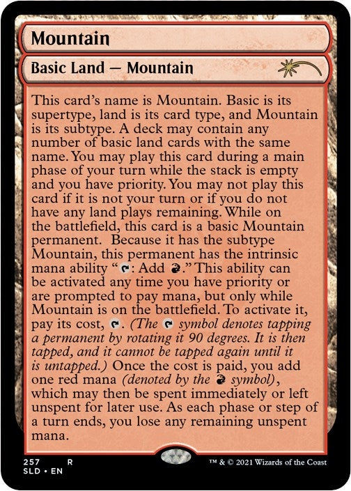 Image for Mountain (257) (Full-Text Lands) (257) (Secret Lair Drop Series) - Magic: The Gathering