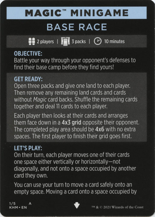Image for Magic Minigame: Base Race (1) (Kaldheim) - Magic: The Gathering
