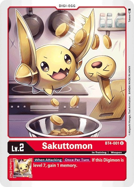 Image for Sakuttomon (BT4-001 U) (Great Legend) - Digimon Card Game