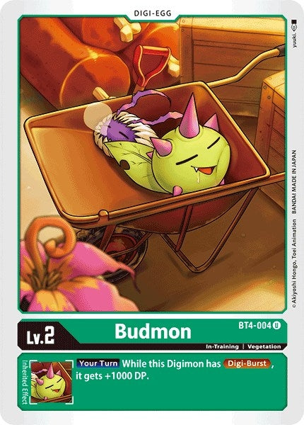Image for Budmon (BT4-004 U) (Great Legend) - Digimon Card Game