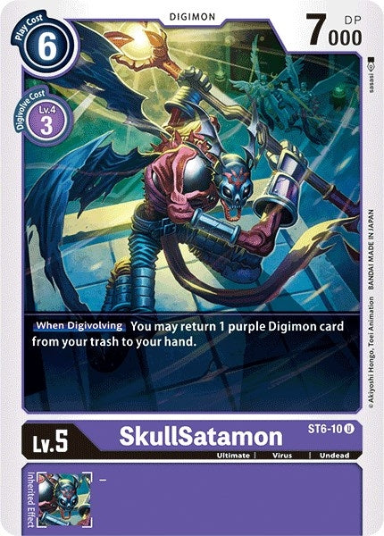 Image for SkullSatamon (ST6-10 U) (Starter Deck 06: Venomous Violet) - Digimon Card Game
