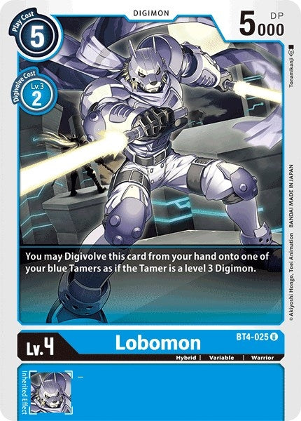 Image for Lobomon (BT4-025 U) (Great Legend) - Digimon Card Game