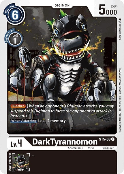 Image for DarkTyrannomon (ST5-08 U) (Starter Deck 05: Machine Black) - Digimon Card Game