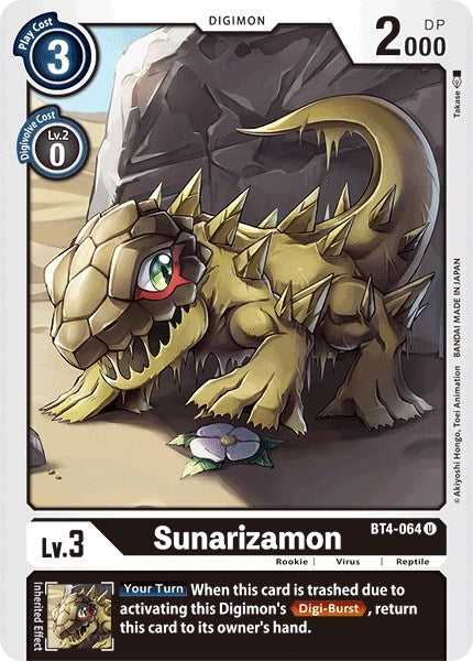 Image for Sunarizamon (BT4-064 U) (Great Legend) - Digimon Card Game