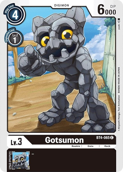 Image for Gotsumon (BT4-065 C) (Great Legend) - Digimon Card Game