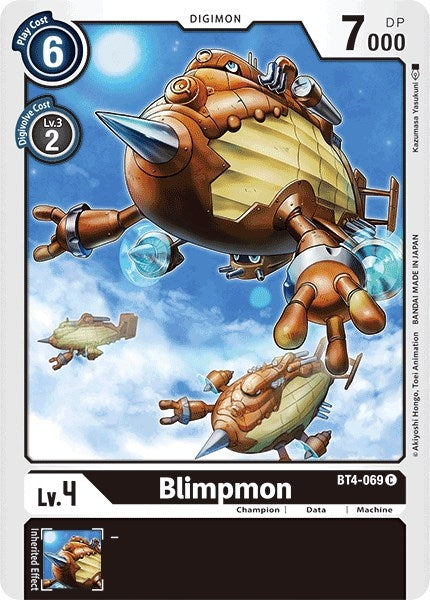 Image for Blimpmon (BT4-069 C) (Great Legend) - Digimon Card Game