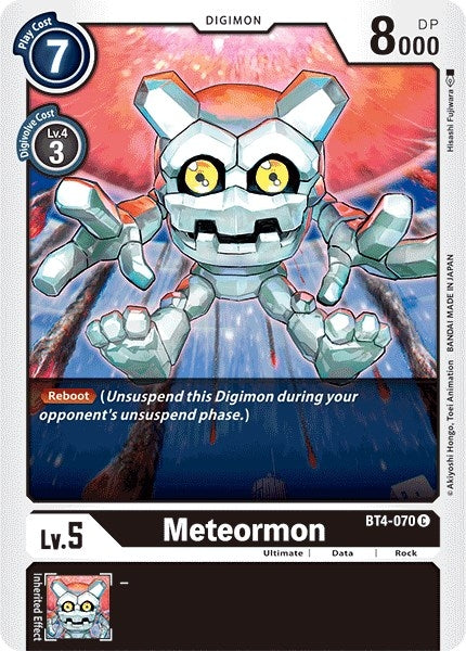 Image for Meteormon (BT4-070 C) (Great Legend) - Digimon Card Game
