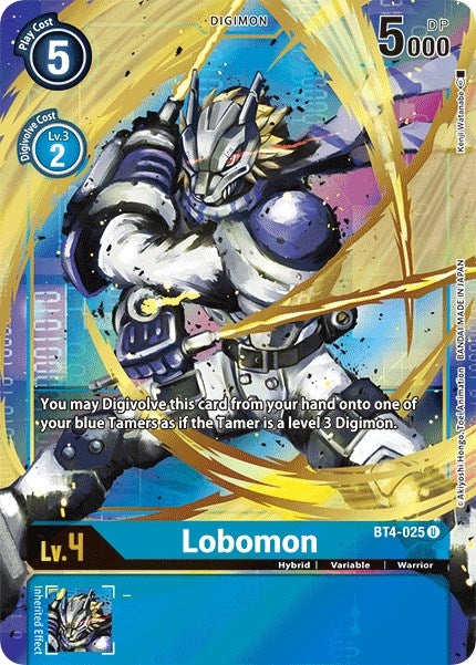 Image for Lobomon (Alternate Art) (BT4-025 U) (Great Legend) - Digimon Card Game