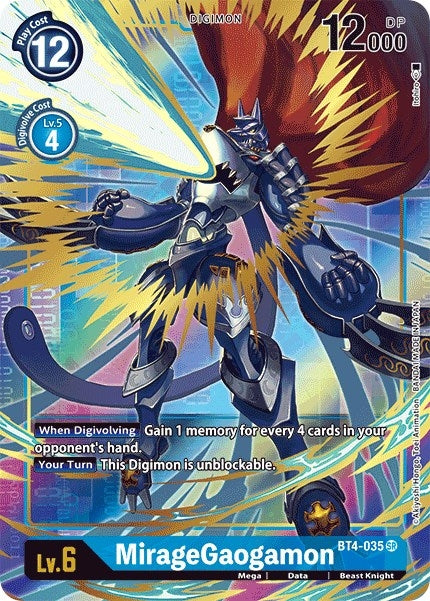 Image for MirageGaogamon (Alternate Art) (BT4-035 SR) (Great Legend) - Digimon Card Game