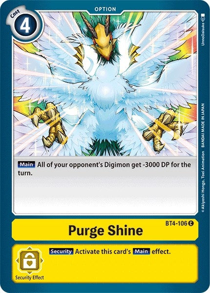 Image for Purge Shine (BT4-106 C) (Great Legend) - Digimon Card Game