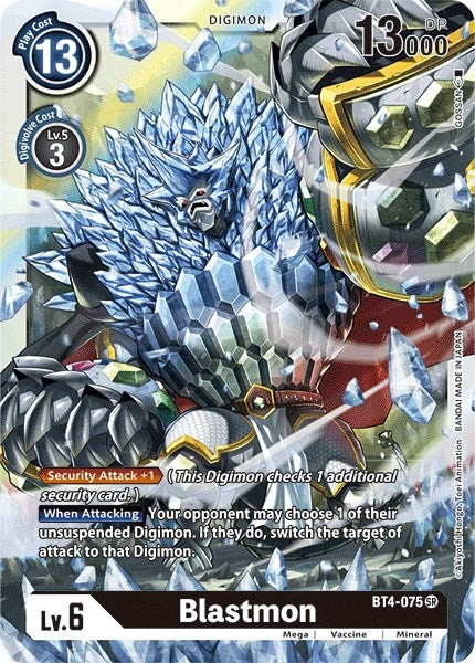 Image for Blastmon (BT4-075 SR) (Great Legend) - Digimon Card Game