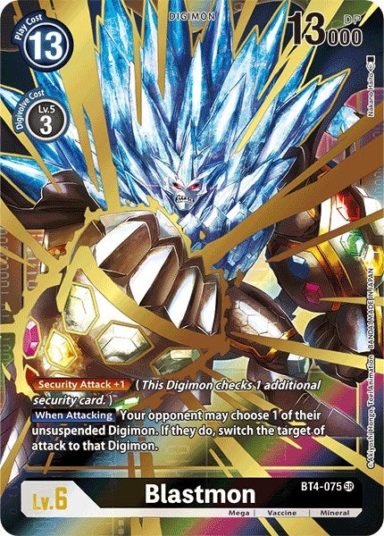 Image for Blastmon (Alternate Art) (BT4-075 SR) (Great Legend) - Digimon Card Game