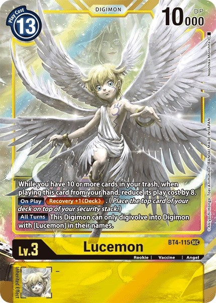 Image for Lucemon (Alternate Art) (BT4-115 SEC) (Great Legend) - Digimon Card Game