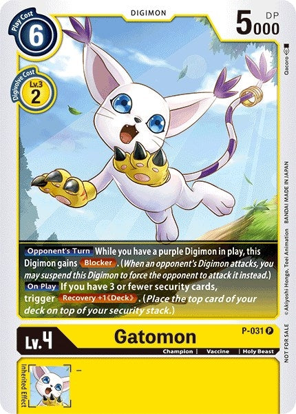Image for Gatomon - P-031 (P-031 P) (Digimon Promotion Cards) - Digimon Card Game