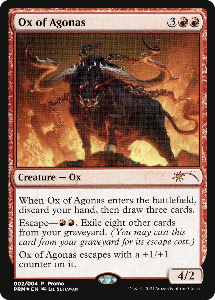 Image for Ox of Agonas (2) (Unique and Miscellaneous Promos) - Magic: The Gathering