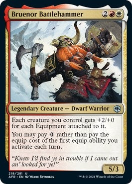 Image for Bruenor Battlehammer (219) (Adventures in the Forgotten Realms) - Magic: The Gathering