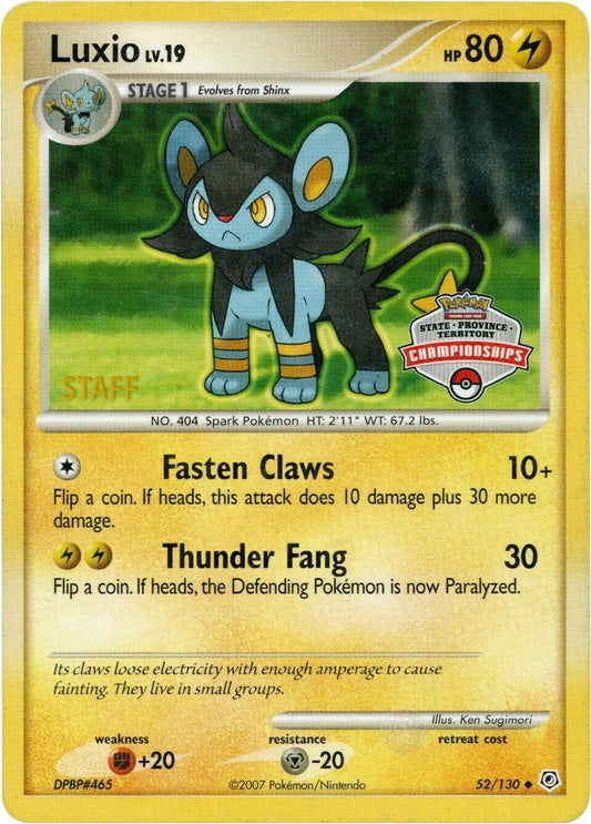 Image for Luxio - 52/130 (State Championships) [Staff] (052/130) (League & Championship Cards) - Pokemon