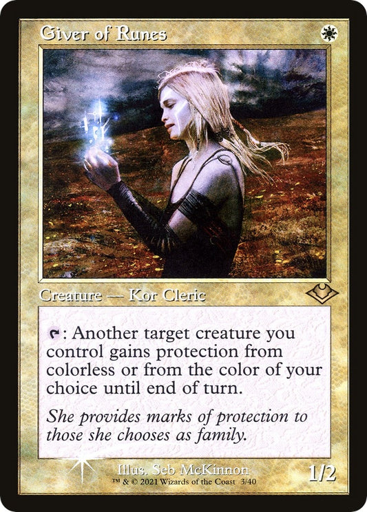 Image for Giver of Runes (Retro Frame) (3) (Modern Horizons) - Magic: The Gathering