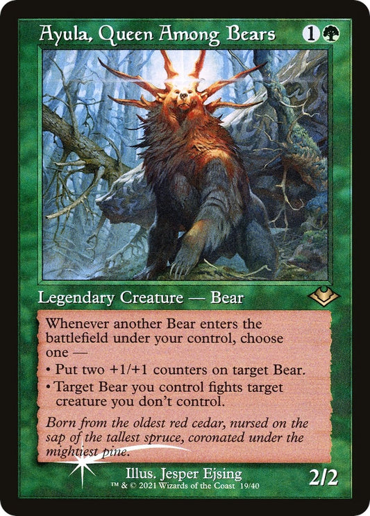 Image for Ayula, Queen Among Bears (Retro Frame) (19) (Modern Horizons) - Magic: The Gathering
