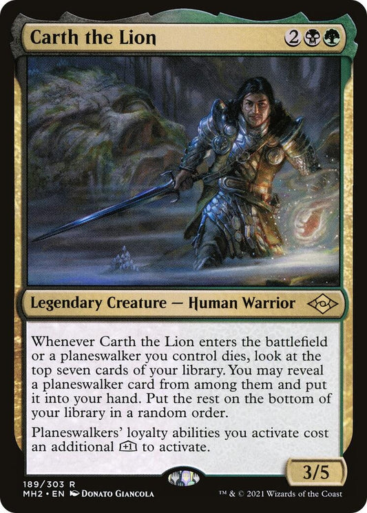 Image for Carth the Lion (189) (Modern Horizons 2) - Magic: The Gathering