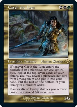 Image for Carth the Lion (Retro Frame) (Foil Etched) (418) (Modern Horizons 2) - Magic: The Gathering