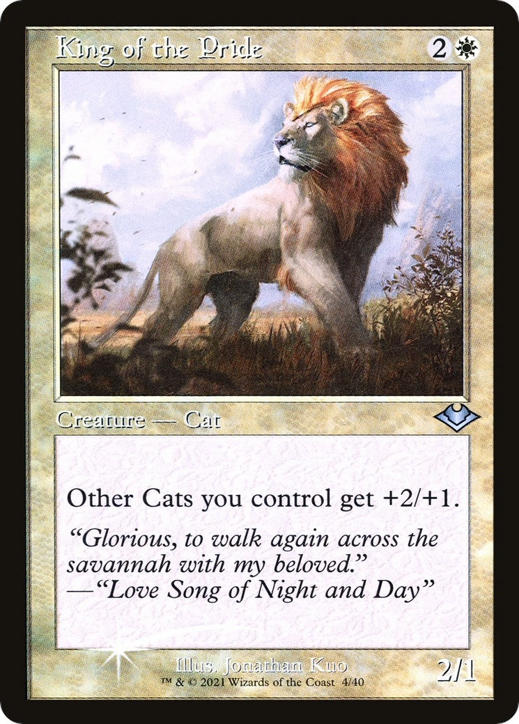 Image for King of the Pride (Retro Frame) (4) (Modern Horizons) - Magic: The Gathering