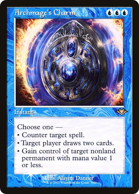 Image for Archmage's Charm (Retro Frame) (7) (Modern Horizons) - Magic: The Gathering