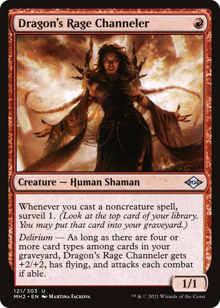 Image for Dragon's Rage Channeler (121) (Modern Horizons 2) - Magic: The Gathering