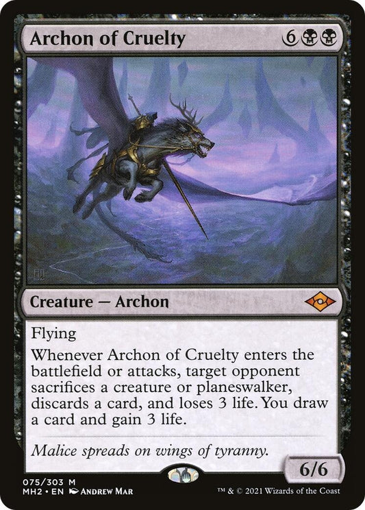 Image for Archon of Cruelty (75) (Modern Horizons 2) - Magic: The Gathering