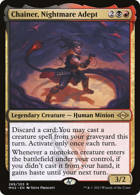 Image for Chainer, Nightmare Adept (289) (Modern Horizons 2) - Magic: The Gathering