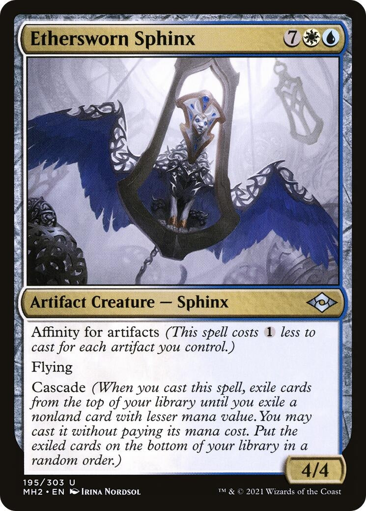 Image for Ethersworn Sphinx (195) (Modern Horizons 2) - Magic: The Gathering