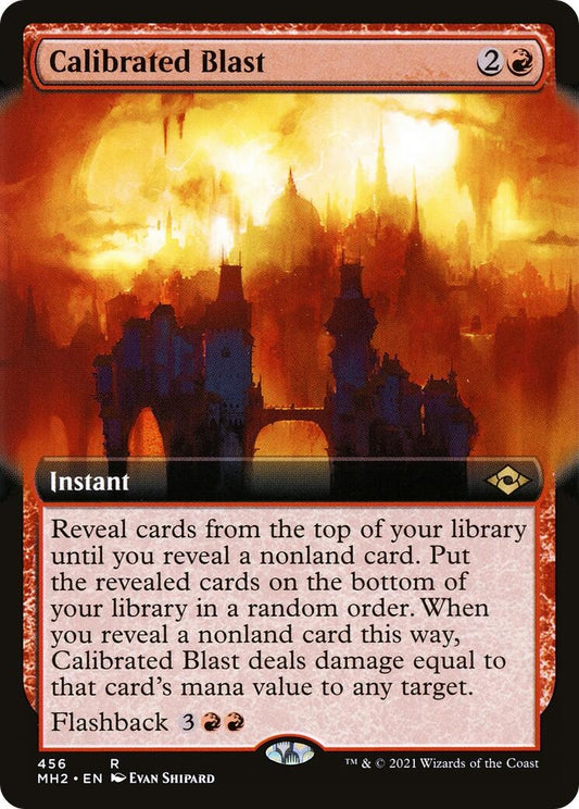 Image for Calibrated Blast (Extended Art) (456) (Modern Horizons 2) - Magic: The Gathering