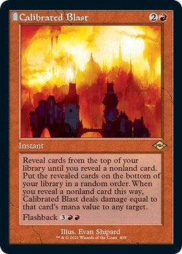 Image for Calibrated Blast (Retro Frame) (Foil Etched) (405) (Modern Horizons 2) - Magic: The Gathering