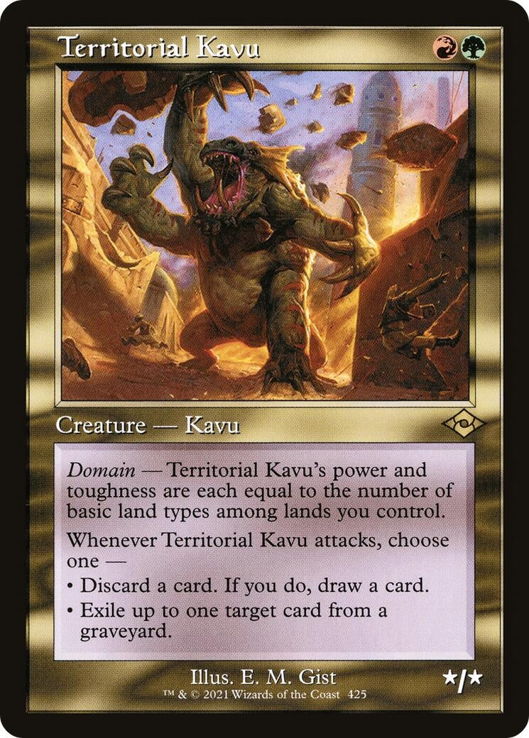 Image for Territorial Kavu (Retro Frame) (425) (Modern Horizons 2) - Magic: The Gathering